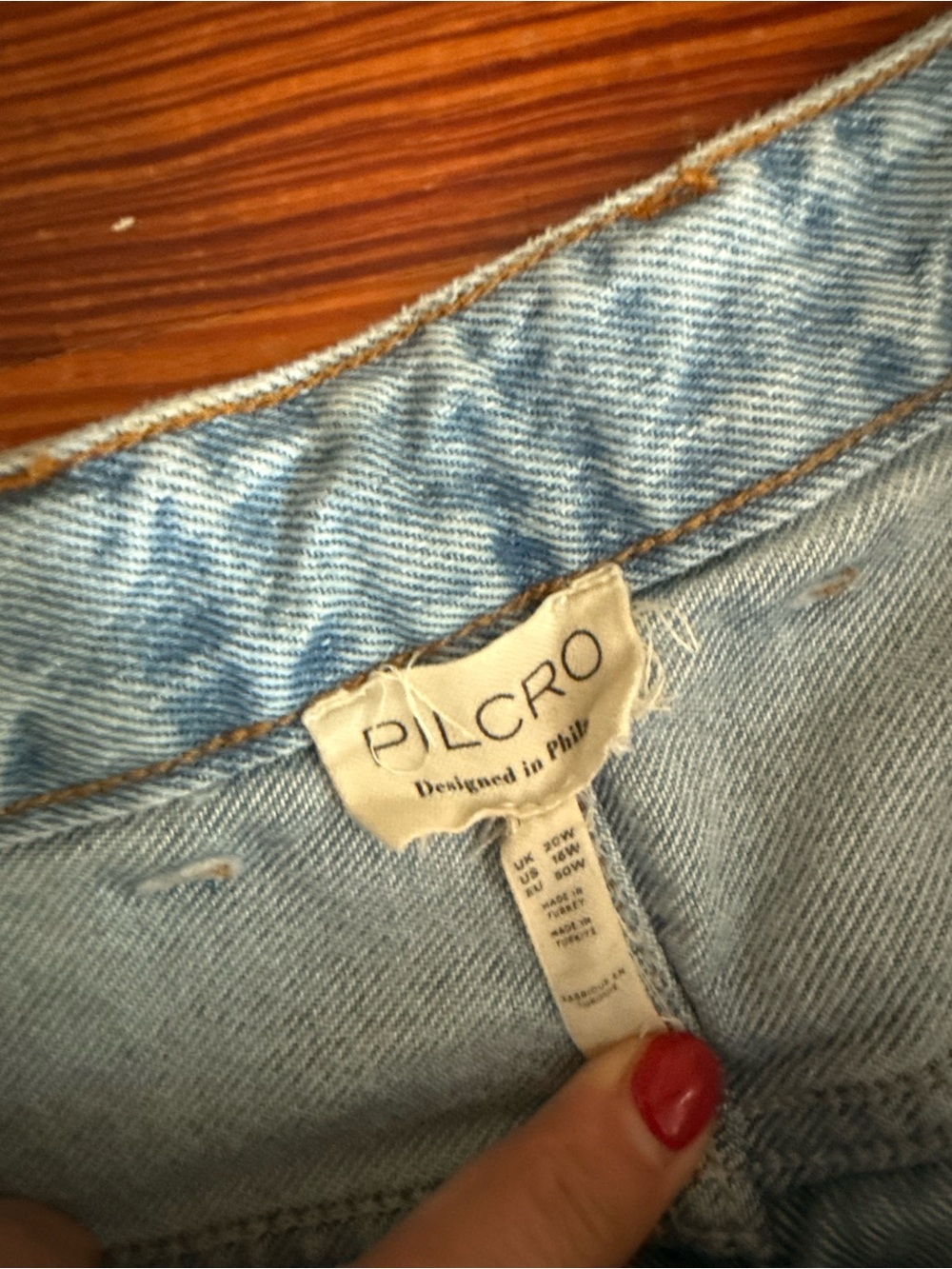 Pilcro The Madi Denim Front Slit Skirt - Picture 6 of 7